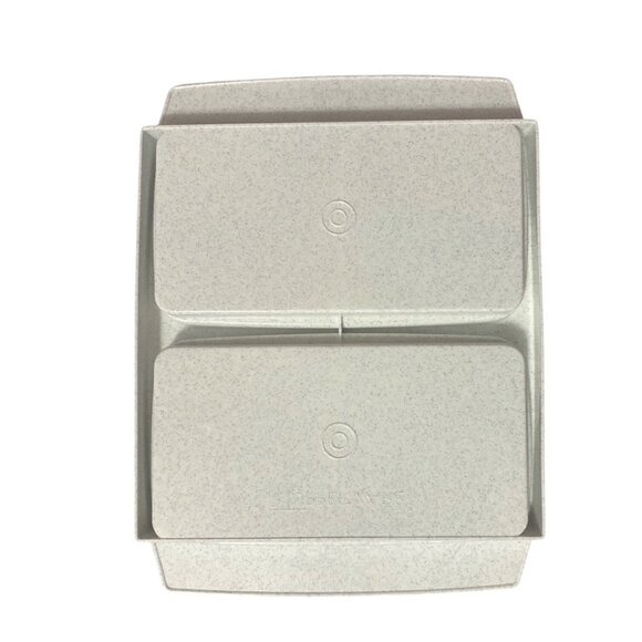 TUPPERWARE Vintage Deviled Egg Keeper 723-1 w/ Blue Lid 722-1 Speckled Base EUC - Picture 6 of 6